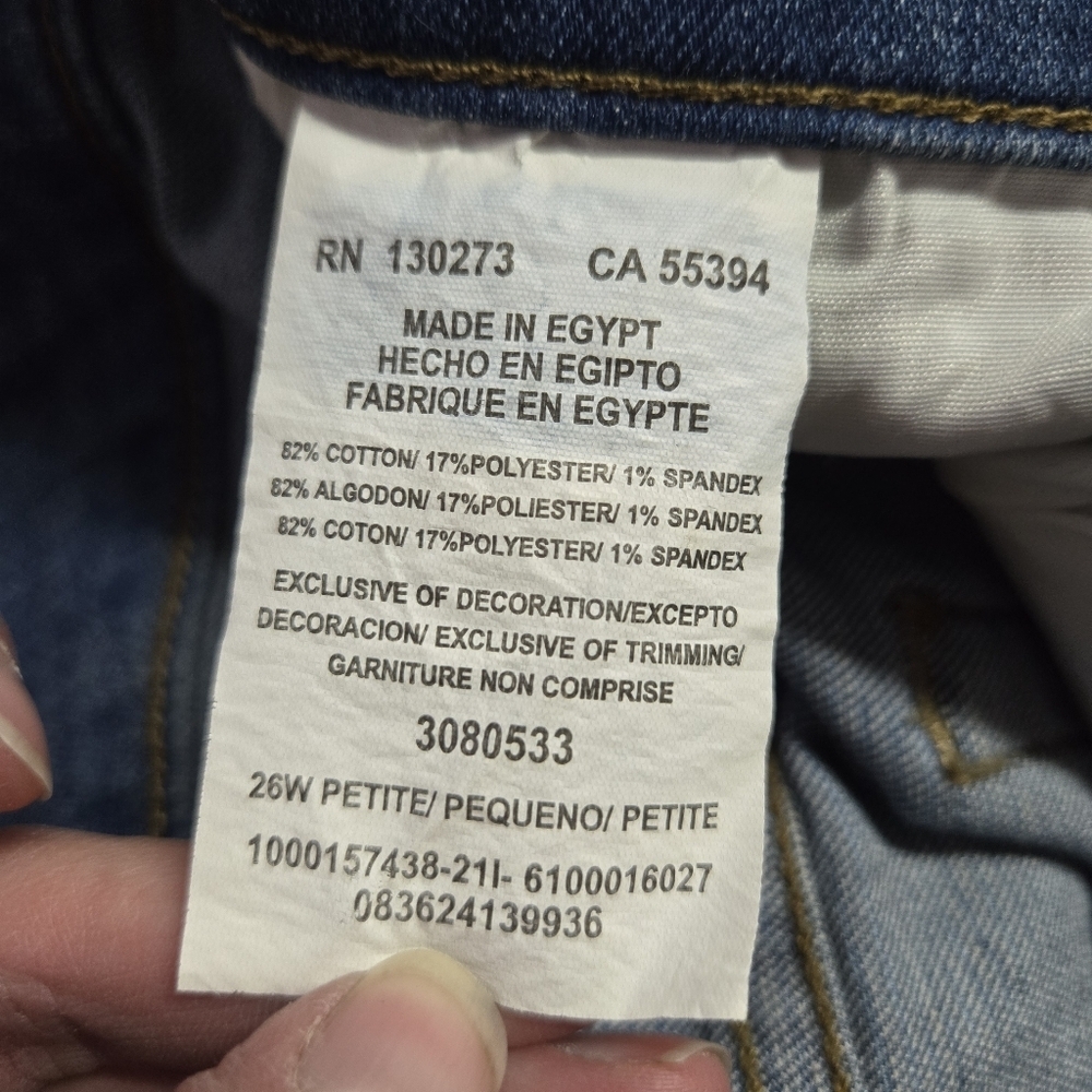 LEE | Petite Plus Relaxed Fit Straight Leg Mid Rise Jeans in Meridian sz 26W - Picture 11 of 13